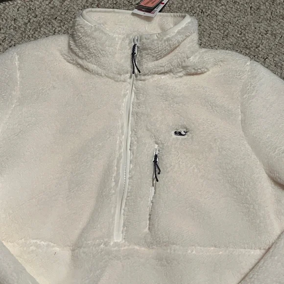 NWT Vineyard Vines Fuzzy Classic Half Zip - Picture 3 of 6